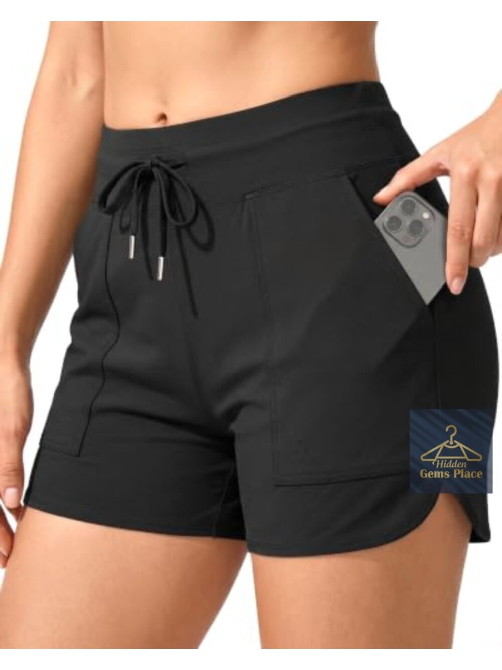 Women's High Waist Swim Board Shorts 3 Inch Quick Dry 4-Way Stretch
